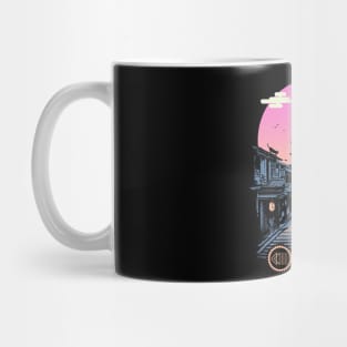 Pagoda Wave Japan Aesthetics Mug